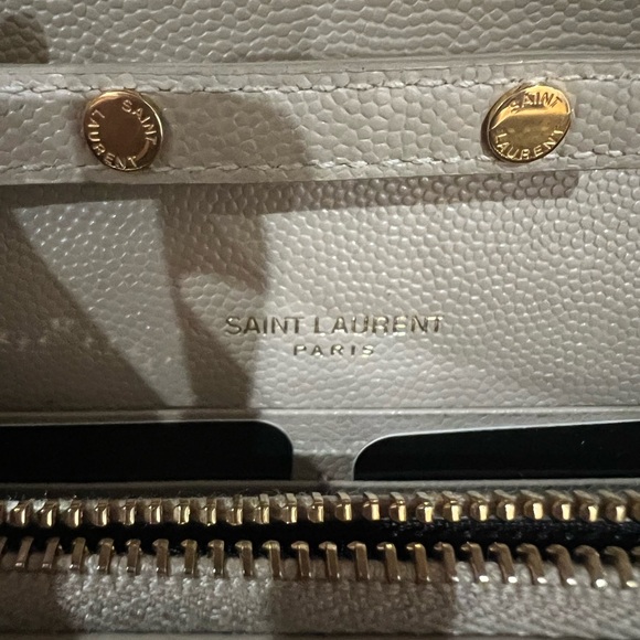YSL cassandre flap large wallet on chain beige - Picture 13 of 16